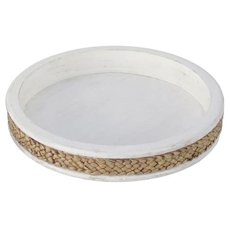 13in. White Was Tray | At home store, Decorative plates, Decorative tray