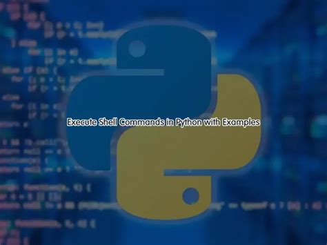 Execute Shell Commands in Python with Examples - OrcaCore