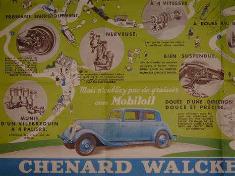 Vieux Papiers Chenard Et Walcker Prospectus 1934