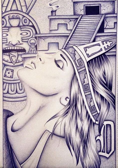 Azteca Lowrider Art Aztec Warrior Aztec Art