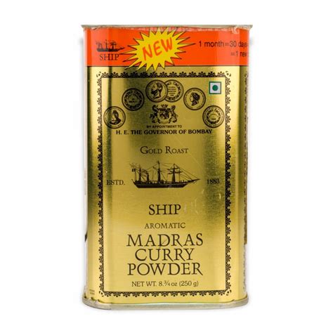 SHIP MADRAS CURRY POWDER GOLD 12 250 GR Kradjian