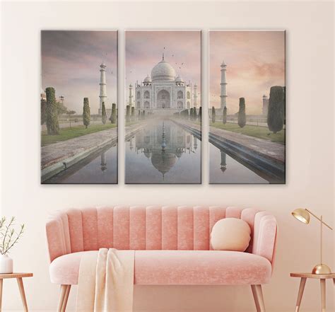 India Wall Art Boho Wall Decor India Art 3 Piece Wall Art - Etsy