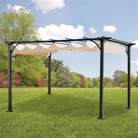 Pergola With Retractable Canopy