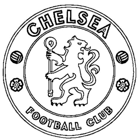 Chelsea Badge - Free Colouring Pages