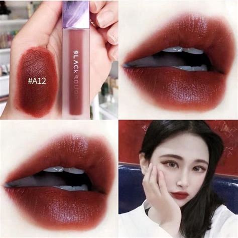 Son Black Rouge A12 Màu Đỏ Nâu Trầm Son Kem Lì Black Rouge Chuẩn Chính