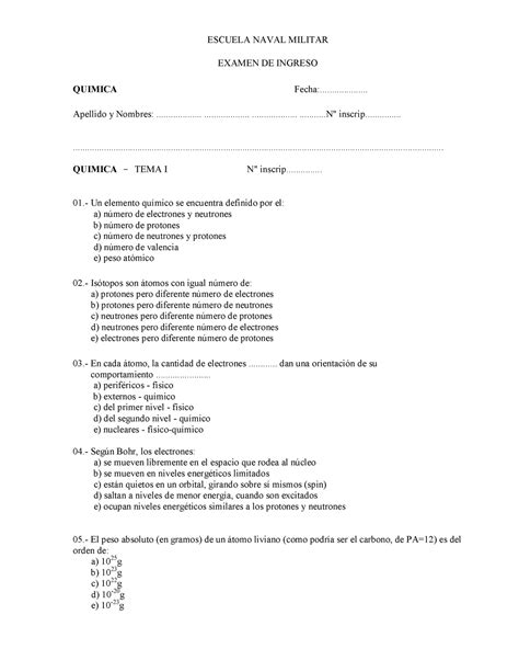 Total Imagen Modelo De Examen Para Ingreso A Prefectura Naval