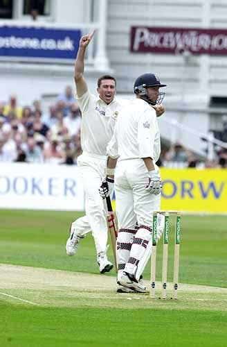 Mike Atherton Falls Victim To Glenn Mcgrath In The First Over Of The