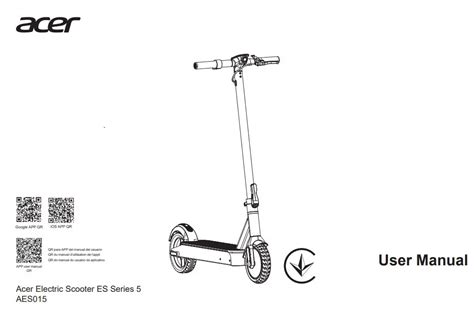 Acer AES015 Electric Scooter User Manual