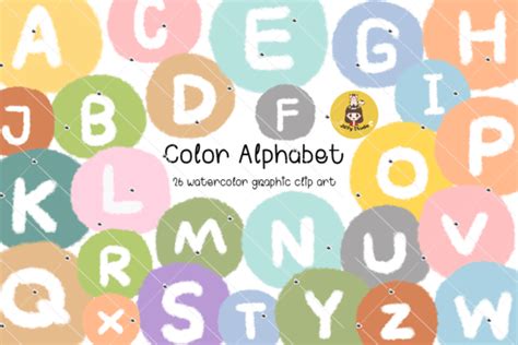 Color Alphabet Clip Art Graphic by jibsasithornillustration · Creative Fabrica