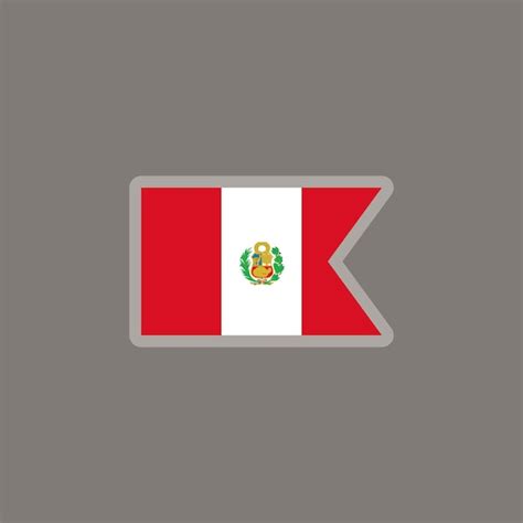 Premium Vector Illustration Of Peru Flag Template