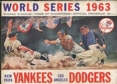 1963 World Series Program - Yankees v Dodgers - Big Time Bats