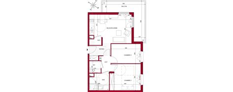 Plan Appartement T3 De 60 46 M² Neuf à Argenteuil Résidence « Les