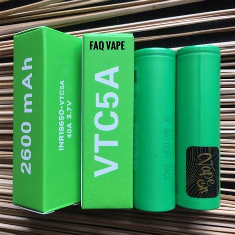 Jual BATTERY VTC 5A 35A AUTHENTIC BATERAI VAPE IMR 18650 2600 MAH Di