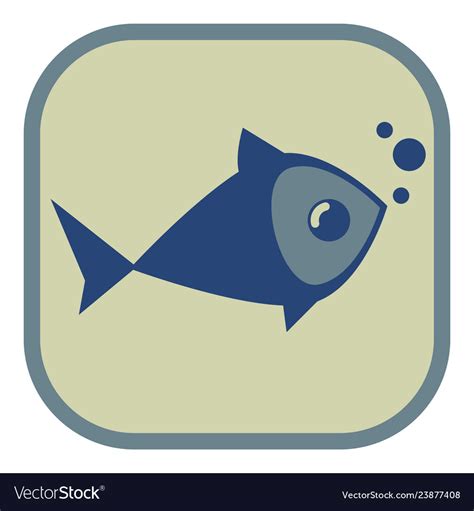 Fish Icon Royalty Free Vector Image Vectorstock