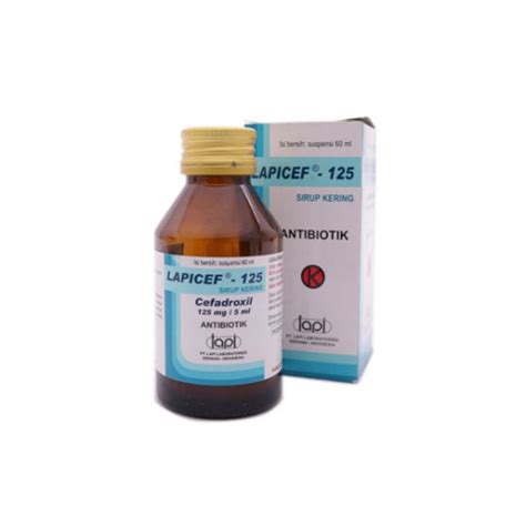 Lapicef 125 Mg Sirup 60 Ml Manfaat Kandungan Dosis Dan Efek Samping