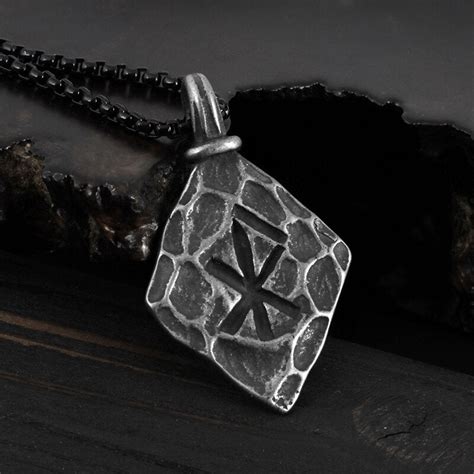 Love Bind Rune Spear Pendant Chrome Cult