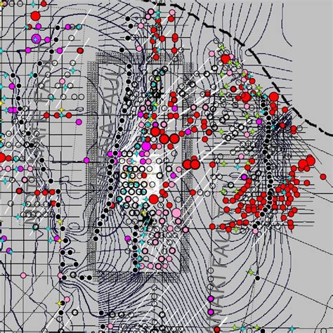 Project Map Showing 2d Seismic Lines And 3d Seismic Volume Late