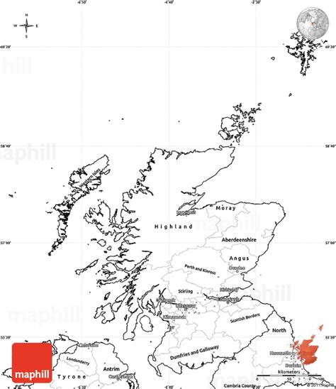 Blank Map Of Scotland Printable Free Printable Maps