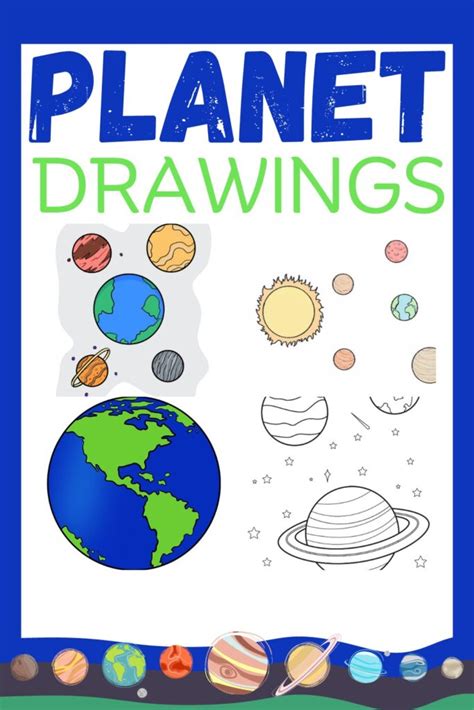 Easy Planet Drawings Step By Step With Photos Diy Crafts