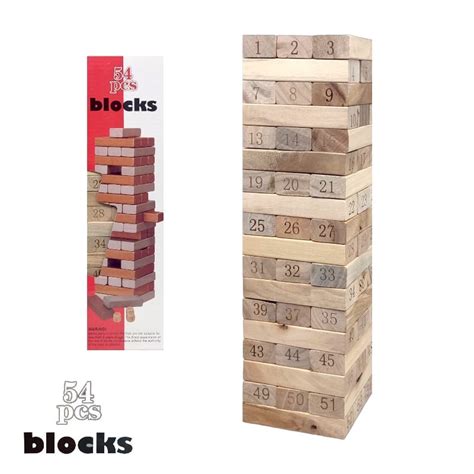 Jenga Juego De Mesa Clásico 54 Piezas Confia Technology