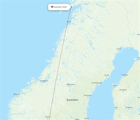 Flights From Svolvaer To Stockholm SVJ To ARN Flight Routes