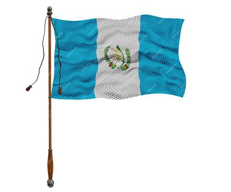 Fondo De La Bandera Nacional De Guatemala Con La Bandera De Guatemala