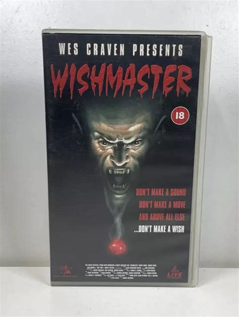 Wishmaster Vhs Tape Horror Movie Film Wes Craven Horror Free