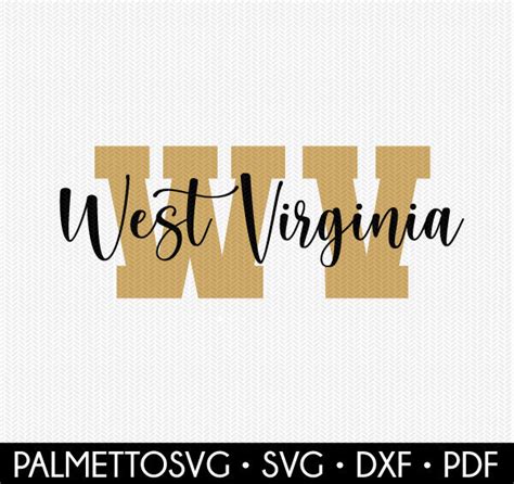 West Virginia Svg West Virginia Dxf File Svg Files For Etsy