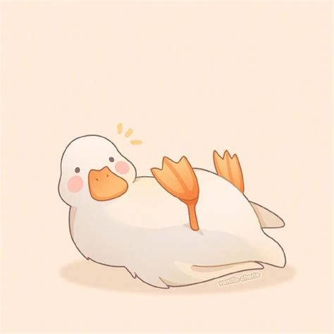 Cute Duck Drawings And Kawaii Art