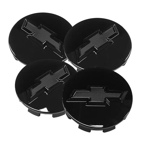 4pcs Gloss Black Wheel Rim Center Hub Caps For Silverado Suburban Tahoe 83mm International