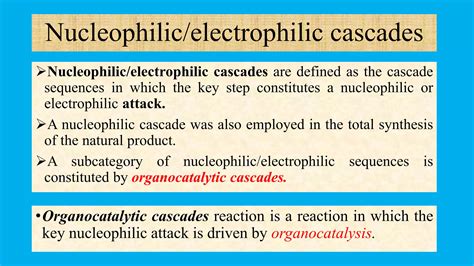 Cascade Reactions Ppt