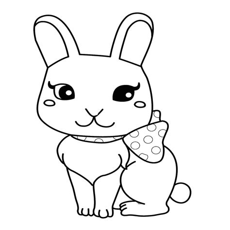 Раскраска Кролик 🖍. Раскрашиваем любимыми цветами бесплатно и с улыбкой 👍