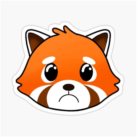 Sad Red Panda Sticker For Sale By Luccaaguiar84 Redbubble