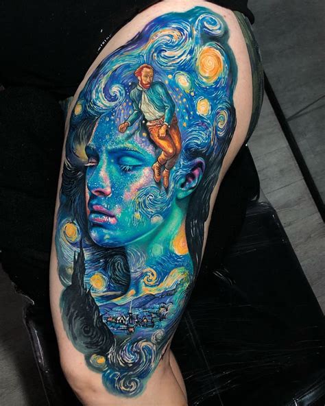 Vincent Van Gogh Fusion | Best Tattoo Ideas For Men & Women