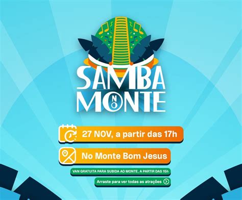 Samba no Monte encerra o calendário festivo do mês da Consciência Negra