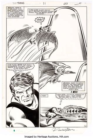 Ron Wilson And Joe Sinnott The Thing 11 Story Page 11 Original Art