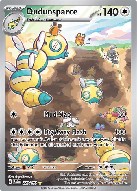 Dudunsparce 229 193 SV02 Paldea Evolved Pokemon