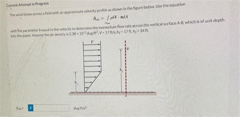 Solved Current Attempt In Progress The Wind Blows Across A