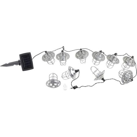 Guirlande Lumineuse Solaire Led Avec Lanternes En M Tal