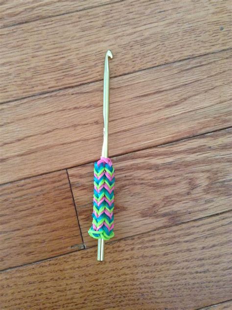 I Made A Rainbow Loom Pencil Grip For My Crochet Hook Rubber Band