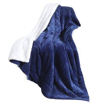 Knit Design Soft Lightweight Throw Blanket Blue Color 50" X 60" : Target