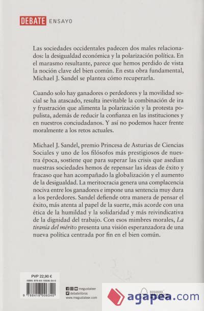 La Tirania Del Merito ¿que Ha Sido Del Bien Comun Michael J Sandel