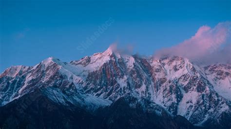 Sunset Mountain Chart Snow Tibet Plain Peak Powerpoint Background For