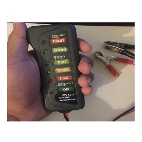 Testador Bateria De Carro 12 V E Alternador Teste 6 Luzes Led Shopee