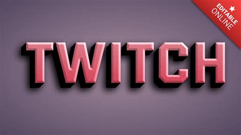 Twitch Text Effect Generator