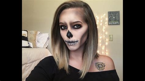 Smokey Skull Halloween Makeup Tutorial Youtube