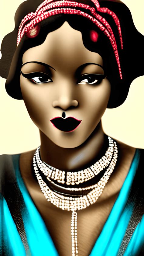 Beautiful African American Woman Harlem Renaissance 1920s · Creative Fabrica