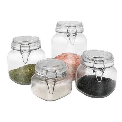 500ml Square Storage Cookie Jam Honey Glass Jar With Lid China Glass Jar And Glass Candle Jar