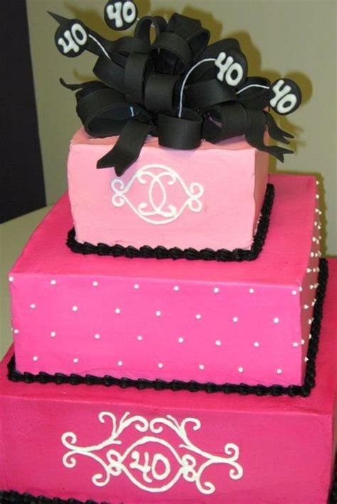 40th Birthday Cake For Women