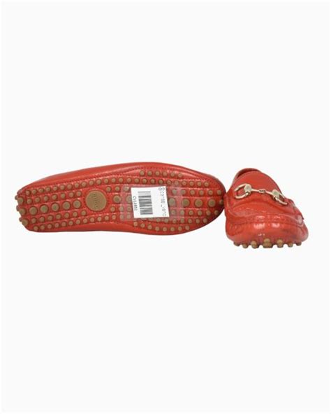 Mocassim Gucci Original Couro Envernizado Vermelho Feminino